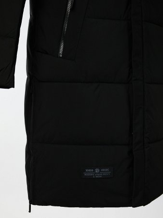 Пуховик мужской удлинённый с капюшоном