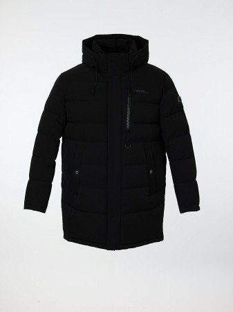 Пуховик стёганый с капюшоном