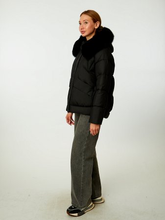 Пуховик стёганый с капюшоном