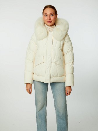 Пуховик стёганый с капюшоном