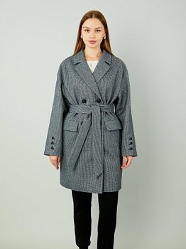 Пальто демисезонное женское с английским воротником