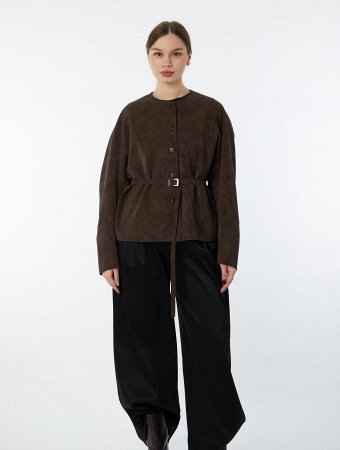 Куртка из экозамши в стиле "Шанель"