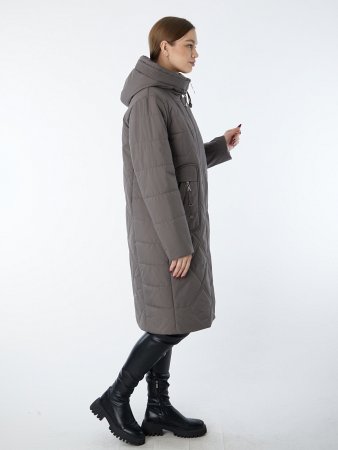 Полупальто женское с капюшоном