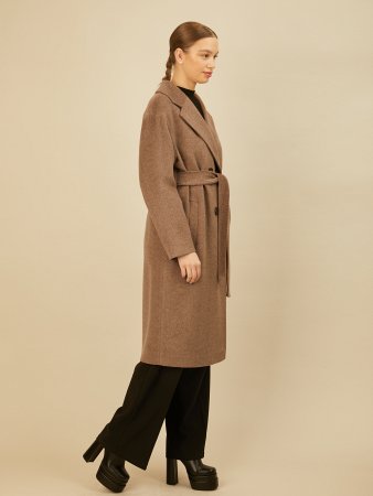 Удлинённое пальто с поясом