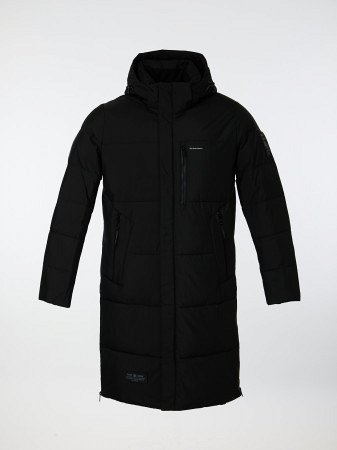 Пуховик мужской удлинённый с капюшоном