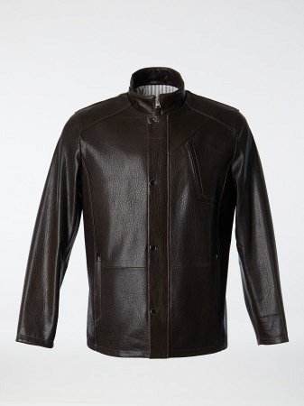 Куртка из натуральной кожи на хлопковом подкладе