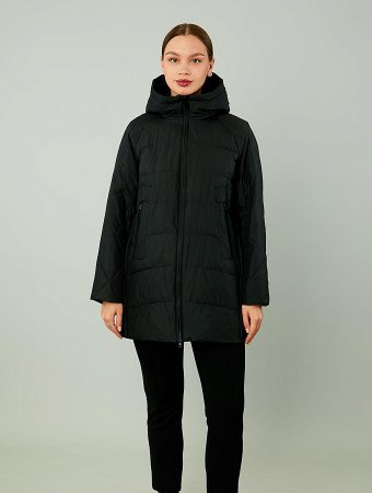 Куртка женская удлинённая с капюшоном