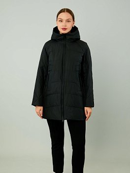 Куртка женская удлинённая с капюшоном