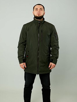 Удлиненная куртка на синтепоне