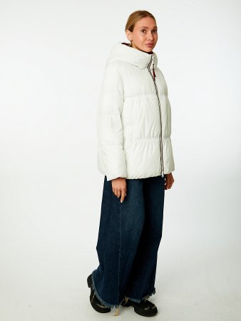 Пуховик женский стёганый с капюшоном