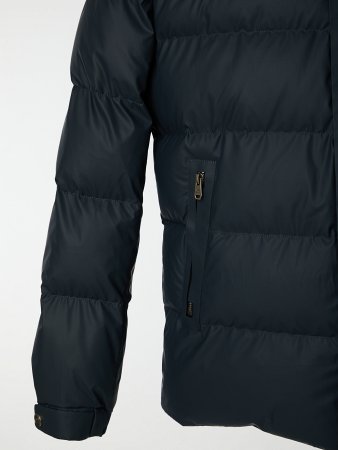 Укороченный пуховик с капюшоном