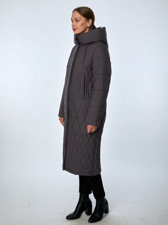 Пуховик женский удлинённый с капюшоном