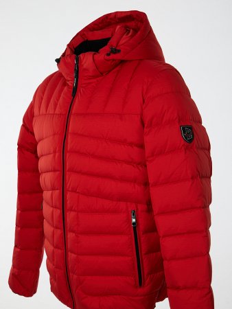 Пуховик стёганый с капюшоном