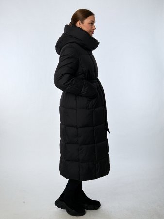 Пуховик женский с капюшоном удлинённый