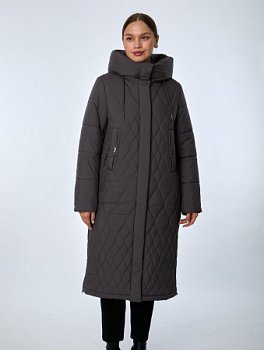 Пуховик женский удлинённый с капюшоном
