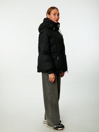 Пуховик женский стёганый с капюшоном