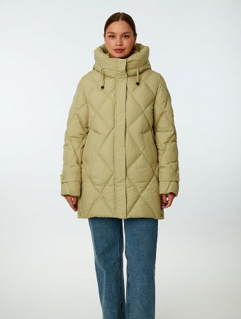 Пуховик женский с капюшоном 