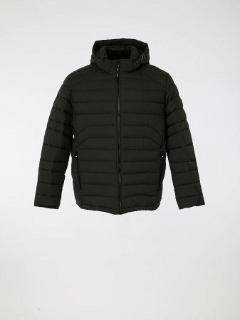 Пуховик мужской с капюшоном стёганый