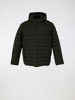 Пуховик мужской с капюшоном стёганый