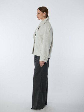 Драповая куртка с английским воротником