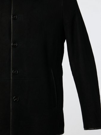 Дубленка из овчины с отделкой норкой