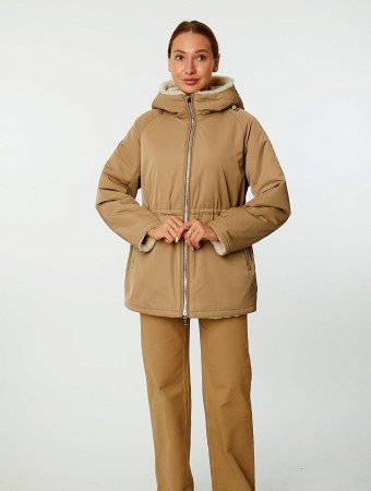 Двусторонняя зимняя куртка с капюшоном
