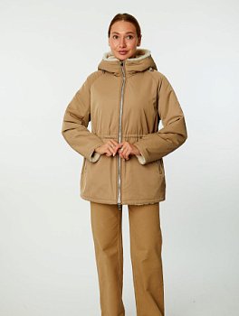 Двусторонняя зимняя куртка с капюшоном