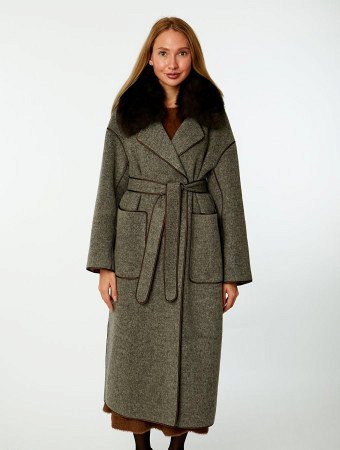 Стильное пальто из кашемира