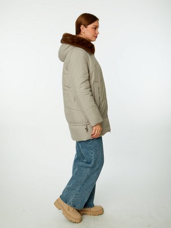 Пуховик стёганый с капюшоном