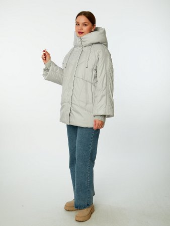 Пуховик женский стёганый с капюшоном