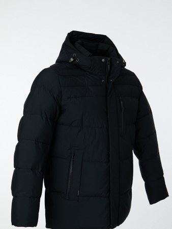 Пуховик мужской стёганый с капюшоном