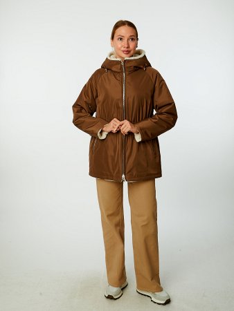 Двусторонняя зимняя куртка с капюшоном