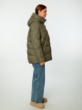 Пуховик стёганый с капюшоном