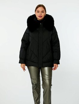 Пуховик стёганый с капюшоном