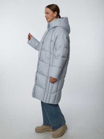 Пуховик женский с капюшоном удлинённый