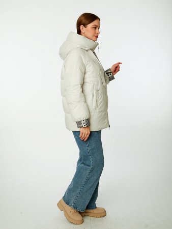 Пуховик укороченный с капюшоном