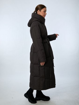 Пуховик женский с капюшоном удлинённый