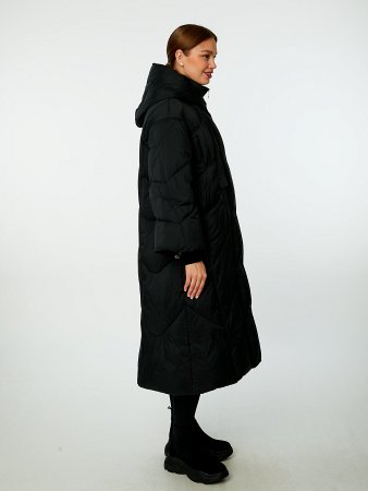 Пуховик женский удлинённый с капюшоном