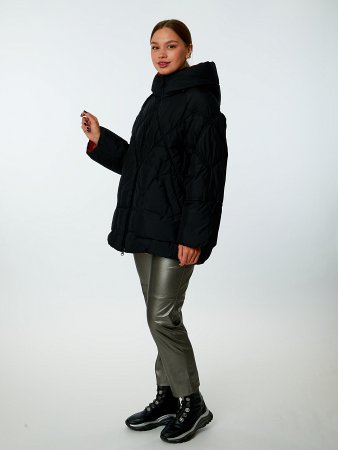 Пуховик женский стёганый с капюшоном