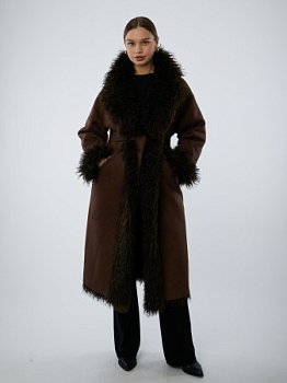 Двусторонняя экодубленка с англ.воротником