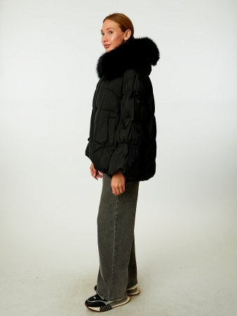 Пуховик стёганый с капюшоном