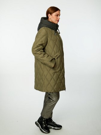Пуховик стёганый с капюшоном