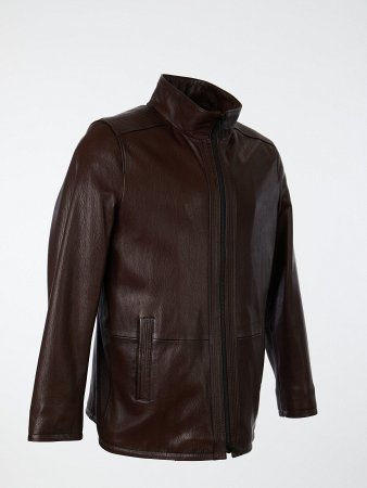 Полупальто мужское из натуральной кожи  