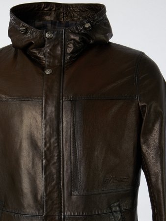 Удлиненная куртка с капюшоном