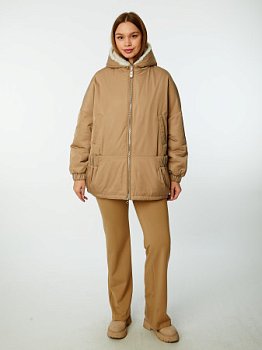 Двусторонняя зимняя куртка с капюшоном