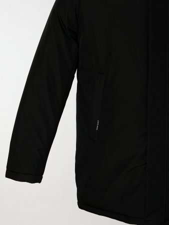 Пуховик мужской удлинённый с капюшоном