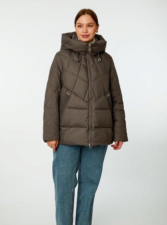 Пуховик стёганый с капюшоном