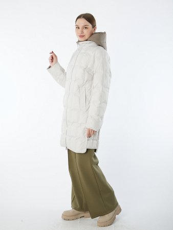 Полупальто женское с капюшоном