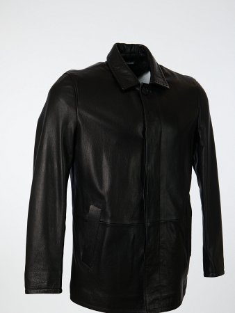 Удлиненная куртка с отложным воротником