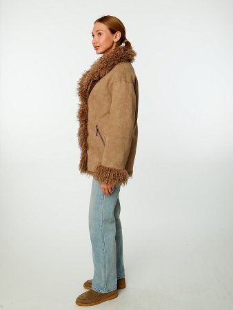 Двусторонняя экодубленка с англ.воротником